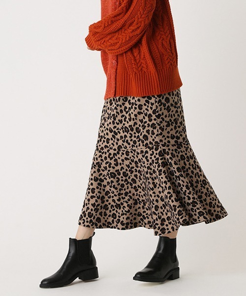 AZUL by moussy(アズールバイマウジー)の「LEOPARD MERMAID SKIRT/レオパードマーメイドスカート(スカート・レディース・ブラック系その他/ベージュ系その他・SMALL/MEDIUM)」の9枚目の写真