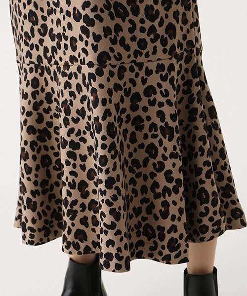 AZUL by moussy(アズールバイマウジー)の「LEOPARD MERMAID SKIRT/レオパードマーメイドスカート(スカート・レディース・ブラック系その他/ベージュ系その他・SMALL/MEDIUM)」の15枚目の写真