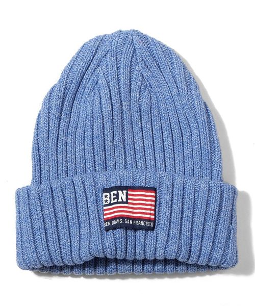 BEN DAVIS ORIGINALS（ベンデイビスオリジナルス）の「BEN DAVIS COTTON KNIT CAP FLAG（ニットキャップ/ビーニー・メンズ・ホワイト/ブラック/ヘザーグレー/ブルー/ネイビー/レッド/ブルー系その他/ブラック系その他・FREE）」の7枚目の写真