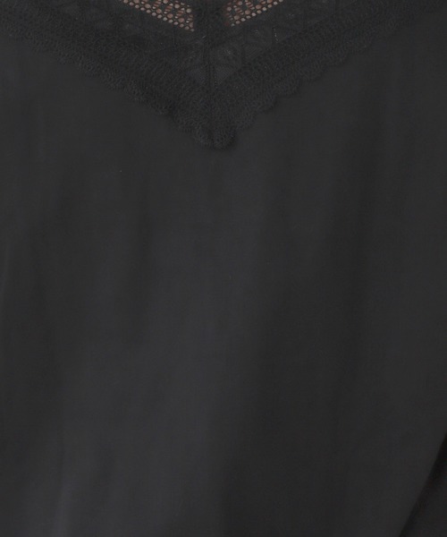 PAGEBOY(ページボーイ)の「【WEB限定アイテム】スカラップレースフレンチスリーブ(Tシャツ/カットソー・レディース・ブラック/オフホワイト/ブルー/グレイッシュベージュ/イエロー/グリーン系その他・FREE)」の17枚目の写真