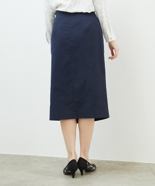 ROPE' PICNIC(ロペピクニック)の「麻調タックアイラインスカート(スカート・レディース・ベージュ/ネイビー/カーキ/ベージュ系その他2・40/38/36)」の16枚目の写真