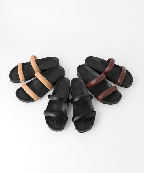 green label relaxing（グリーンレーベルリラクシング）の「★CFC パデッド フラットサンダル（サンダル・レディース・ブラック/ダークブラウン/ベージュ・L/M/S）」の6枚目の写真