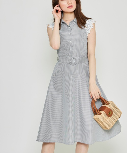 ベルト付きパール釦レース装飾ストライプワンピース ワンピース Tocco Closet トッコ クローゼット のファッション通販 Zozotown ベルト付きパール釦レース装飾ストライプワンピース ワンピース Tocco Closet トッコ クローゼット のファッション通販 Zozotown