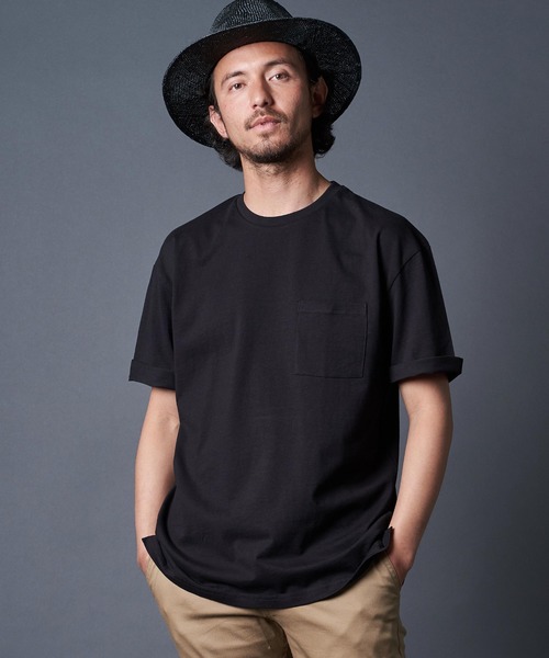 THE TWENTYSEVEN（ザ トゥエンティーセブン）の「The TWENTYSEVEN:COTTON C/N TEE コットンクルーネックTEE（Tシャツ/カットソー・メンズ・ホワイト/ブラック/ベージュ/ネイビー/グレー・M/L/XL）」の19枚目の写真