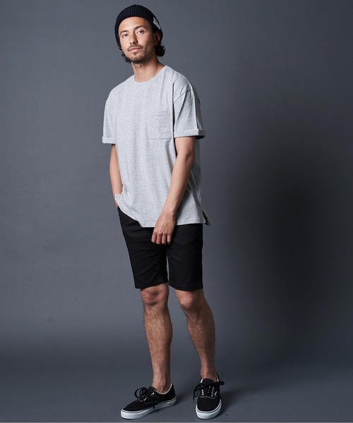 THE TWENTYSEVEN（ザ トゥエンティーセブン）の「The TWENTYSEVEN:COTTON C/N TEE コットンクルーネックTEE（Tシャツ/カットソー・メンズ・ホワイト/ブラック/ベージュ/ネイビー/グレー・M/L/XL）」の12枚目の写真