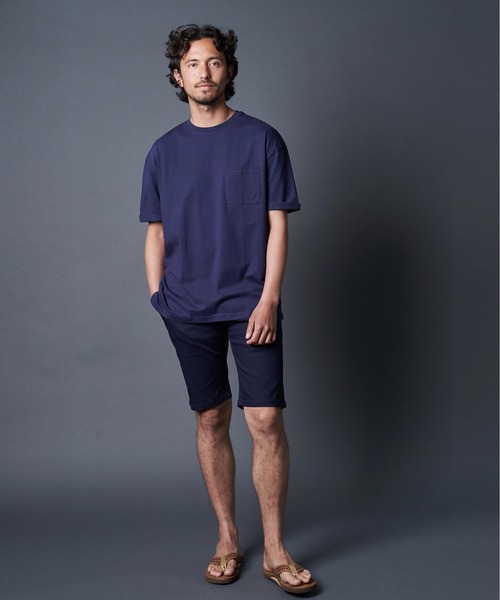 THE TWENTYSEVEN（ザ トゥエンティーセブン）の「The TWENTYSEVEN:COTTON C/N TEE コットンクルーネックTEE（Tシャツ/カットソー・メンズ・ホワイト/ブラック/ベージュ/ネイビー/グレー・M/L/XL）」の18枚目の写真