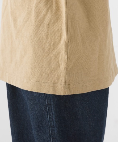 OMNES（オムネス）の「キッズ 製品洗いコットンビッグ半袖Tシャツ（Tシャツ/カットソー・キッズ・ホワイト/グレー/ブラウン/ベージュ/カーキ/ピンク/ブラック・100/110/120/130/140）」の21枚目の写真