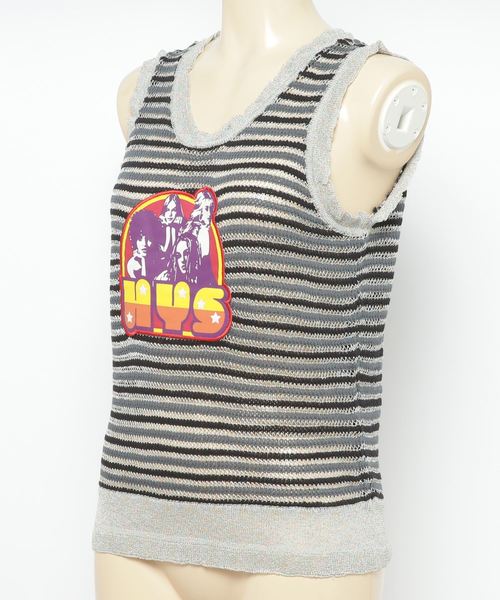 HYSTERIC GLAMOUR ANGELS ラメ ボーダー タンクトップ HYSTERIC GLAMOUR ANGELS ラメ ボーダー タンクトップ - メルカリ