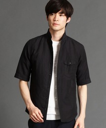 HIDEAWAYS NICOLE | イタリアンカラー5分袖シャツ(シャツ/ブラウス)