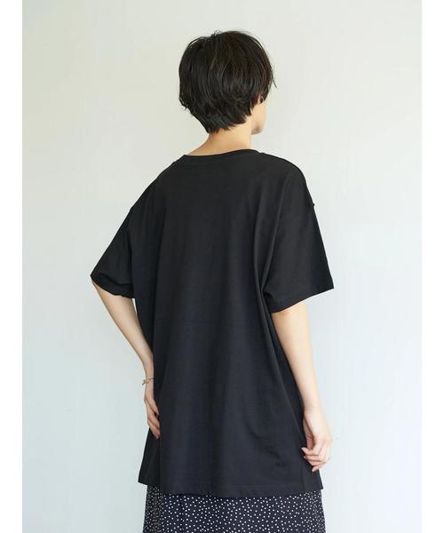 AMERICAN HOLIC（アメリカンホリック）の「前後差サイドスリットカットチュニック1　＊（Tシャツ/カットソー・レディース・ブラウン/ベージュ/オフホワイト/ブラック/チャコールグレー・FREE）」の13枚目の写真