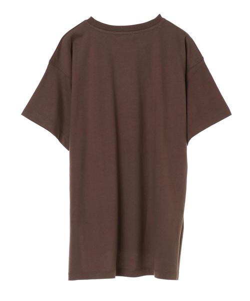 AMERICAN HOLIC（アメリカンホリック）の「前後差サイドスリットカットチュニック1　＊（Tシャツ/カットソー・レディース・ブラウン/ベージュ/オフホワイト/ブラック/チャコールグレー・FREE）」の21枚目の写真