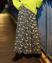 BeAMS DOT | 【WEB限定】BeAMS DOT / レトロ花柄 ロングスカート(スカート)