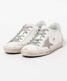 GOLDEN GOOSE | GOLDEN GOOSE Super-Star sneakers white leather-silver heel tab(スニーカー)