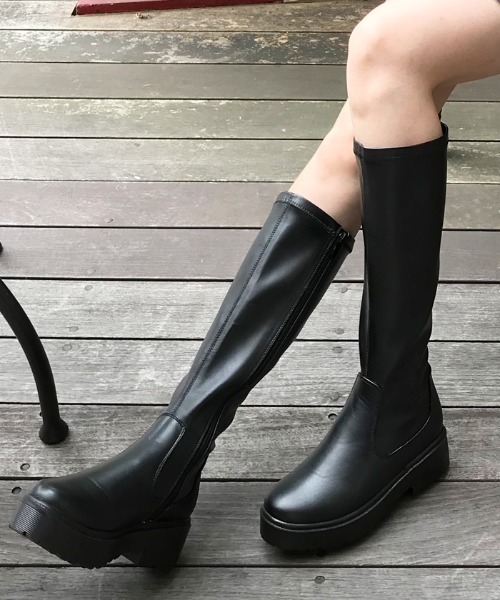 黒いキルティングロングブーツ　ゴルフブーツ 黒いキルティングロングブーツ ゴルフブーツ 楽天市場】【2000円