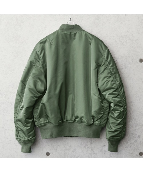 【極美品】アルファ　MA-1 フライトジャケット　XL カーキ　グレー　中綿 極美品】アルファ MA-1 フライトジャケット 中綿 カーキ M
