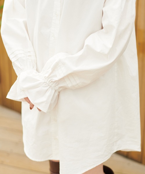 one after another NICE CLAUP（ワンアフターアナザーナイスクラップ）の「大きなレースフリル衿ブラウス（シャツ/ブラウス・レディース・オフホワイト/モカ/ベージュ・FREE）」の15枚目の写真