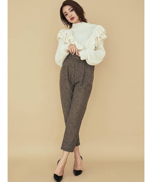 RESEXXY（リゼクシー）の「細ベルトテーパードパンツ（その他パンツ・レディース・ベージュ/ブラウン・FREE）」の10枚目の写真