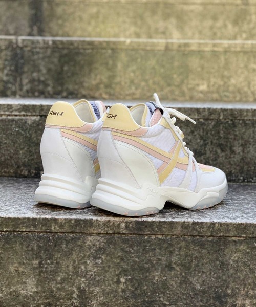 ASH（アッシュ）の「【INTENSE】インヒールチャンキースニーカー（スニーカー・レディース・ホワイト×ピンク/ホワイト×ブルー/アイボリー・38/35/36/37/39）」の7枚目の写真