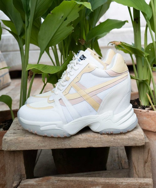 ASH（アッシュ）の「【INTENSE】インヒールチャンキースニーカー（スニーカー・レディース・ホワイト×ピンク/ホワイト×ブルー/アイボリー・38/35/36/37/39）」の9枚目の写真