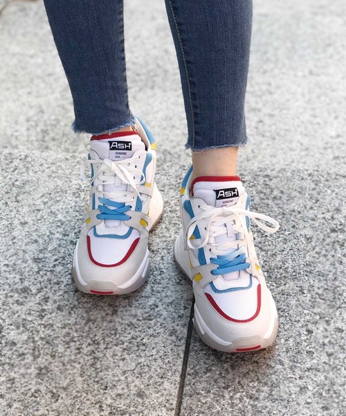 ASH（アッシュ）の「【INTENSE】インヒールチャンキースニーカー（スニーカー・レディース・ホワイト×ピンク/ホワイト×ブルー/アイボリー・38/35/36/37/39）」の19枚目の写真