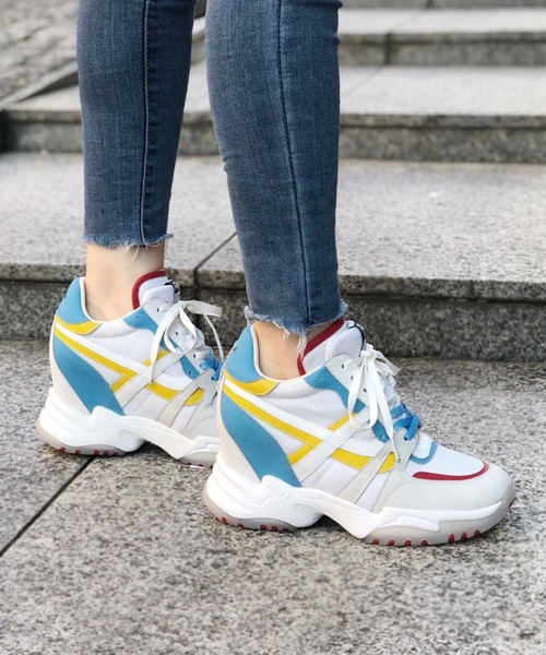 ASH（アッシュ）の「【INTENSE】インヒールチャンキースニーカー（スニーカー・レディース・ホワイト×ピンク/ホワイト×ブルー/アイボリー・38/35/36/37/39）」の18枚目の写真