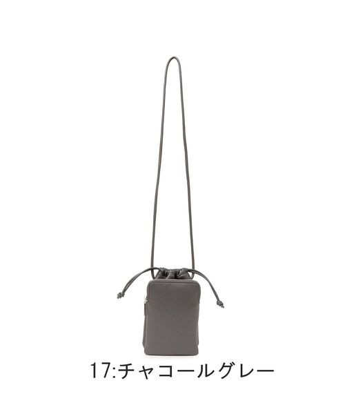 SHIPS（シップス）の「マルチモバイルバッグ◇（ショルダーバッグ・レディース・ライトグレー/ブラック/ブラウン/ウィート/チャコールグレー/グリーン/ピンク・ONE SIZE）」の9枚目の写真