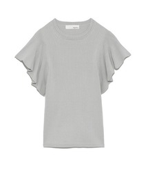 LILY BROWN（リリーブラウン）の「ラッフルフリルニットトップス