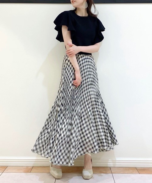 LILY BROWN（リリー ブラウン）ボリュームフリルニットトップス Lily Brown （リリーブラウン)レースフリルニットトップス 25