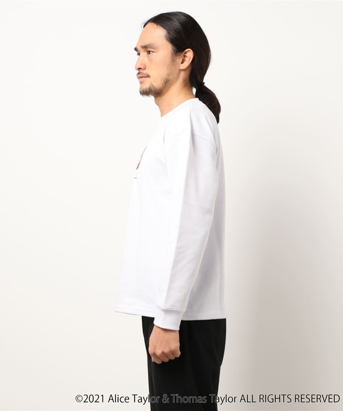OUTDOOR PRODUCTS(アウトドアプロダクツ)の「【BARBAPAPA/バーバパパ】ポンチTトレーナー ロンT ユニセックス(Tシャツ/カットソー・メンズ・ホワイト/ブラック/ベージュ/ベージュ系その他・MEDIUM/LARGE)」の5枚目の写真