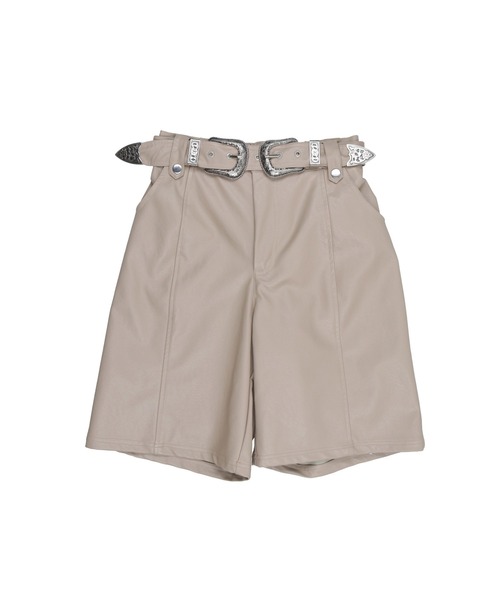 KOH.style（コースタイル）の「フェイクレザーハーフパンツ