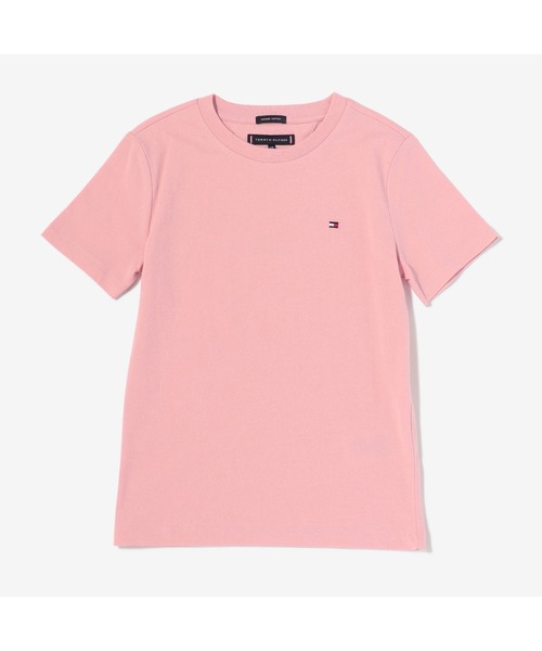   売れ筋商品|||トミー ヒルフィガー Tシャツ トップス レディース T-shirts Pink TOMMY HILFIGER（トミーヒルフィガー）の「バックロゴTシャツ