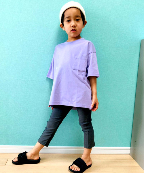 THE CASUAL(カジュアル)の「スーパーストレッチ 7分丈 スキニーパンツ キッズ(その他パンツ・キッズ・チャコール/ブルー系その他2/ロイヤルブルー/ホワイト/ブラック/杢グレー/グレー系その他/モカ/カーキ/ネイビー/ブルー系その他/イエロー・100cm/110cm/120cm/130cm/140cm/150cm/160cm)」の6枚目の写真