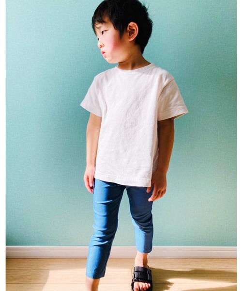 THE CASUAL(カジュアル)の「スーパーストレッチ 7分丈 スキニーパンツ キッズ(その他パンツ・キッズ・チャコール/ブルー系その他2/ロイヤルブルー/ホワイト/ブラック/杢グレー/グレー系その他/モカ/カーキ/ネイビー/ブルー系その他/イエロー・100cm/110cm/120cm/130cm/140cm/150cm/160cm)」の20枚目の写真