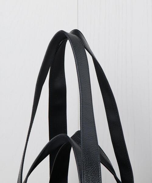 5525Gallery（ゴーゴーニーゴーギャラリー）の「＜5525gallery＞LEATHER TOTE BAG/バッグ（トートバッグ・メンズ・ブラック/ベージュ・FREE）」の8枚目の写真