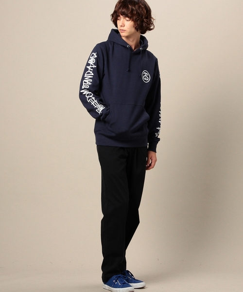 BEAUTY&YOUTH UNITED ARROWS（ビューティーアンドユースユナイテッドアローズ）の「＜STUSSY for BY＞ P/O HOODIE/パーカー ◆（パーカー・メンズ・ネイビー/ブラック・MEDIUM/SMALL/LARGE）」の7枚目の写真