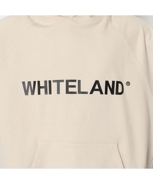 セール パーカー Whiteland ホワイトランド ロゴプリントパーカー パーカー トップス Whiteland ホワイトランド のファッション