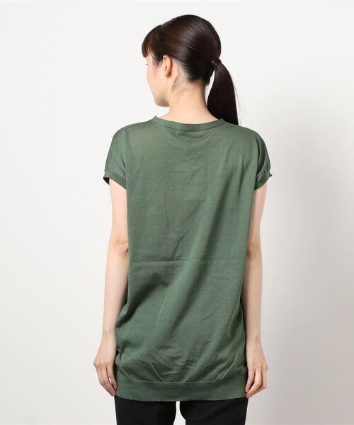 INTERPLANET（インタープラネット）の「ハーフツイストスターＪＱ　プルオーバー（ニット/セーター・レディース・カーキ/チャコールグレー/アイボリー・FREE）」の5枚目の写真