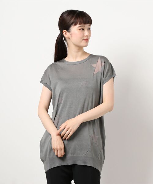 INTERPLANET（インタープラネット）の「ハーフツイストスターＪＱ　プルオーバー（ニット/セーター・レディース・カーキ/チャコールグレー/アイボリー・FREE）」の17枚目の写真