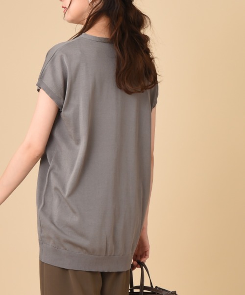 INTERPLANET（インタープラネット）の「ハーフツイストスターＪＱ　プルオーバー（ニット/セーター・レディース・カーキ/チャコールグレー/アイボリー・FREE）」の8枚目の写真