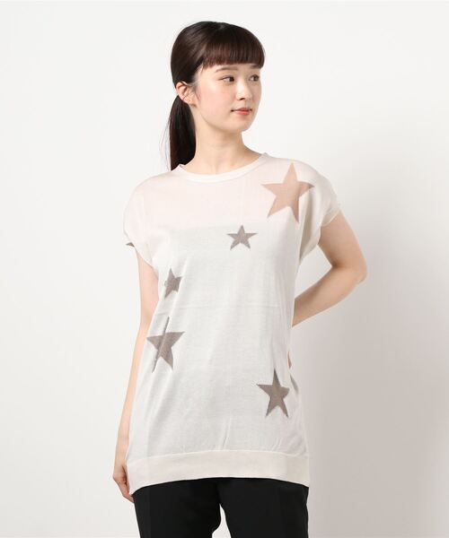 INTERPLANET（インタープラネット）の「ハーフツイストスターＪＱ　プルオーバー（ニット/セーター・レディース・カーキ/チャコールグレー/アイボリー・FREE）」の18枚目の写真