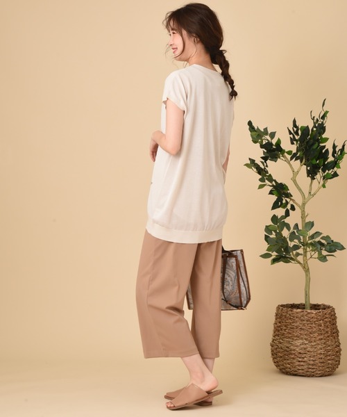 INTERPLANET（インタープラネット）の「ハーフツイストスターＪＱ　プルオーバー（ニット/セーター・レディース・カーキ/チャコールグレー/アイボリー・FREE）」の15枚目の写真