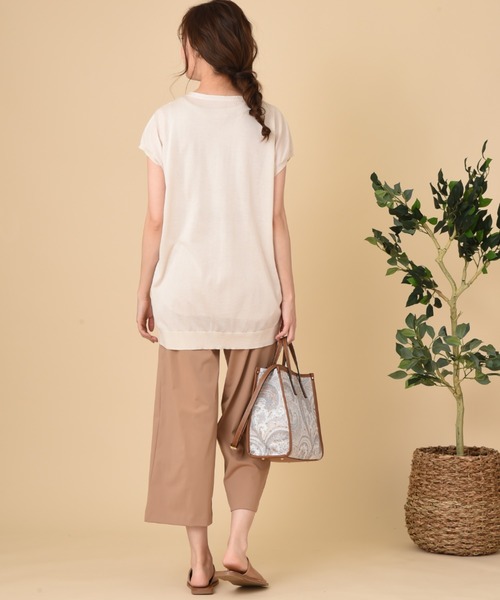 INTERPLANET（インタープラネット）の「ハーフツイストスターＪＱ　プルオーバー（ニット/セーター・レディース・カーキ/チャコールグレー/アイボリー・FREE）」の16枚目の写真