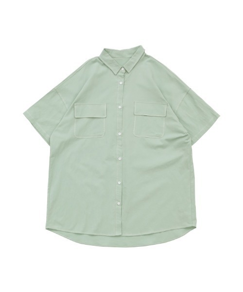 select MOCA(セレクトモカ)の「2021 SS ダブルポケットステッチデザインシャツ(シャツ/ブラウス・レディース・オフホワイト/ライトグリーン/ラベンダー・FREE)」の16枚目の写真