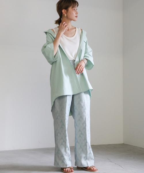 select MOCA(セレクトモカ)の「2021 SS ダブルポケットステッチデザインシャツ(シャツ/ブラウス・レディース・オフホワイト/ライトグリーン/ラベンダー・FREE)」の21枚目の写真