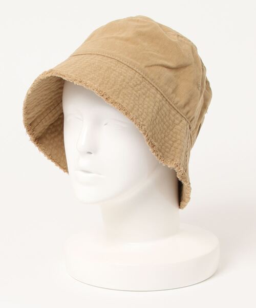 SPIGA（スピーガ）の「フリンジバケットハット（ハット・レディース・ブラック/ベージュ/オフホワイト/カーキ・FREE）」の4枚目の写真