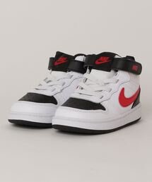 NIKE | NIKE ナイキ 12-16COURT BOROUGH MID 2 (TDV) コート バーロウ MID 2 PSV　KCD7784 *110WHT/UNVRED(スニーカー)