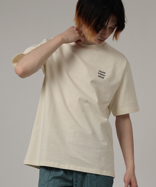 VISION STREET WEAR(ヴィジョンストリートウェア)の「【VISION STREET WEAR/ヴィジョンストリートウェア】レトロショップ&スケボーイラスト半袖BIGTシャツ(Tシャツ/カットソー・メンズ・チャコールグレー/パープル/オフホワイト/アイボリー/ブラック系その他/パープル系その他・M/L)」の7枚目の写真