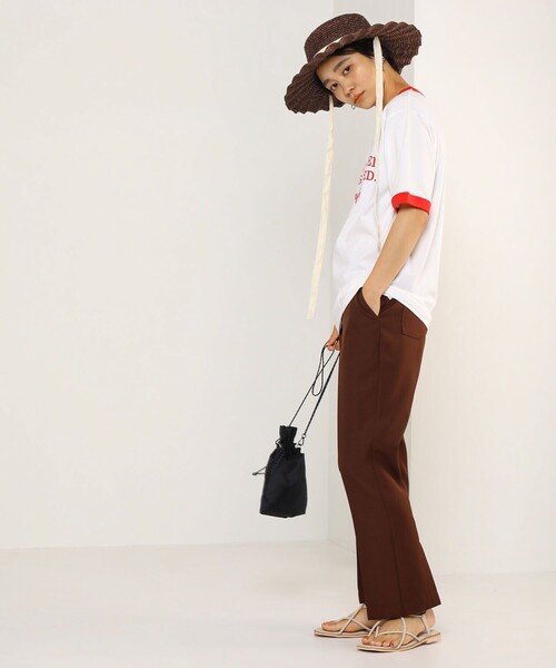 FREAK'S STORE（フリークスストア）の「VINTAGEリンガーTEE/ヴィンテージリンガーTシャツ（Tシャツ/カットソー・レディース・ネイビー/レッド・ﾌﾘ-）」の14枚目の写真