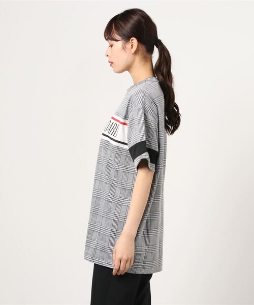 EPTM（エピトミ）の「【T18】【EPTM/エピトミ】S/S PLAID LOGO TEE（Tシャツ/カットソー・レディース・ブラック・MEDIUM/LARGE）」の2枚目の写真