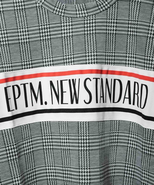 EPTM（エピトミ）の「【T18】【EPTM/エピトミ】S/S PLAID LOGO TEE（Tシャツ/カットソー・レディース・ブラック・MEDIUM/LARGE）」の4枚目の写真